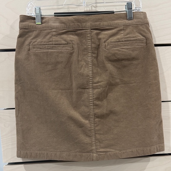 Tory Burch Tan Button-Front Mini Skirt - Picture 2 of 5